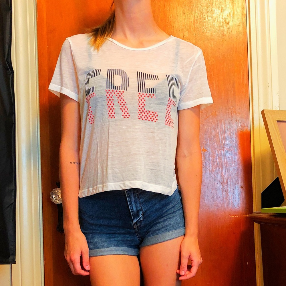 Tokyo Darling 4th of July crop top